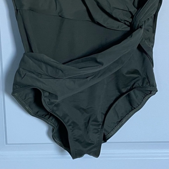 New! MiracleSuit Olive Green Illusionists Circe One Piece Swimsuit 3184 - Picture 5 of 11